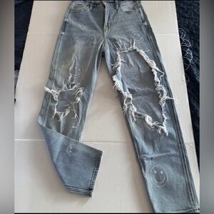 PACSUN Very distressed Shredded Jeans sz 26